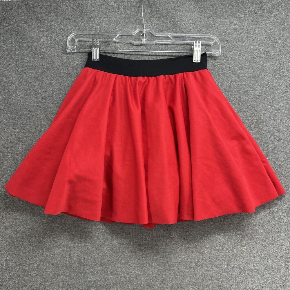 Cicci Red Poodle Skirt Girls Medium Elastic Waist 50s Costume Made in USA